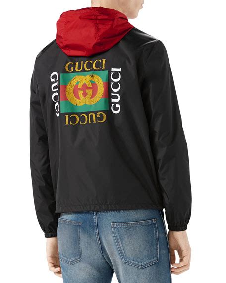 gucci blue suede coat|gucci nylon logo jacket black.